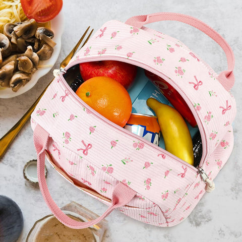 Bluboon insulated lunch bag preserves freshness for meals on the go.