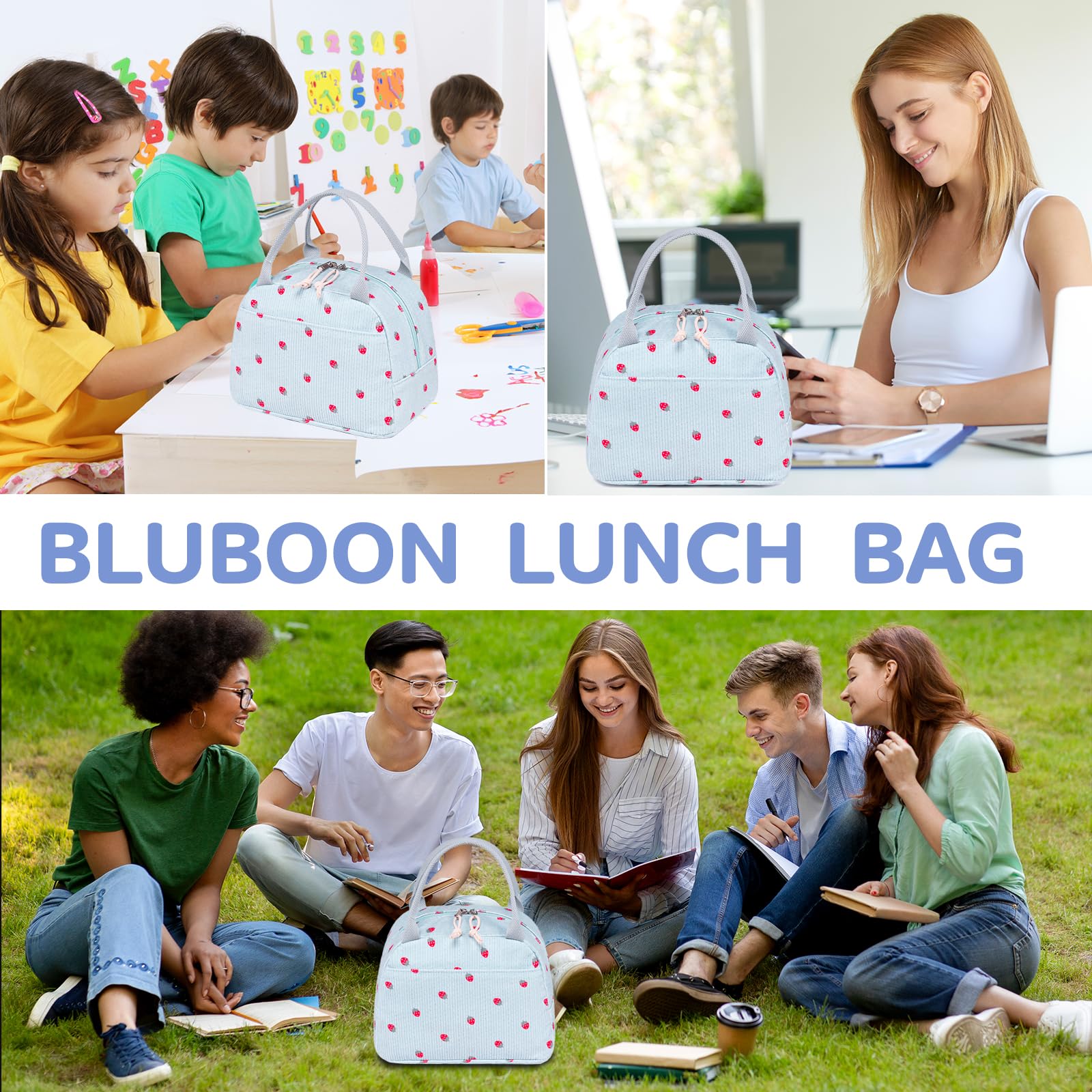 Bluboon durable handle makes carrying comfortable all day