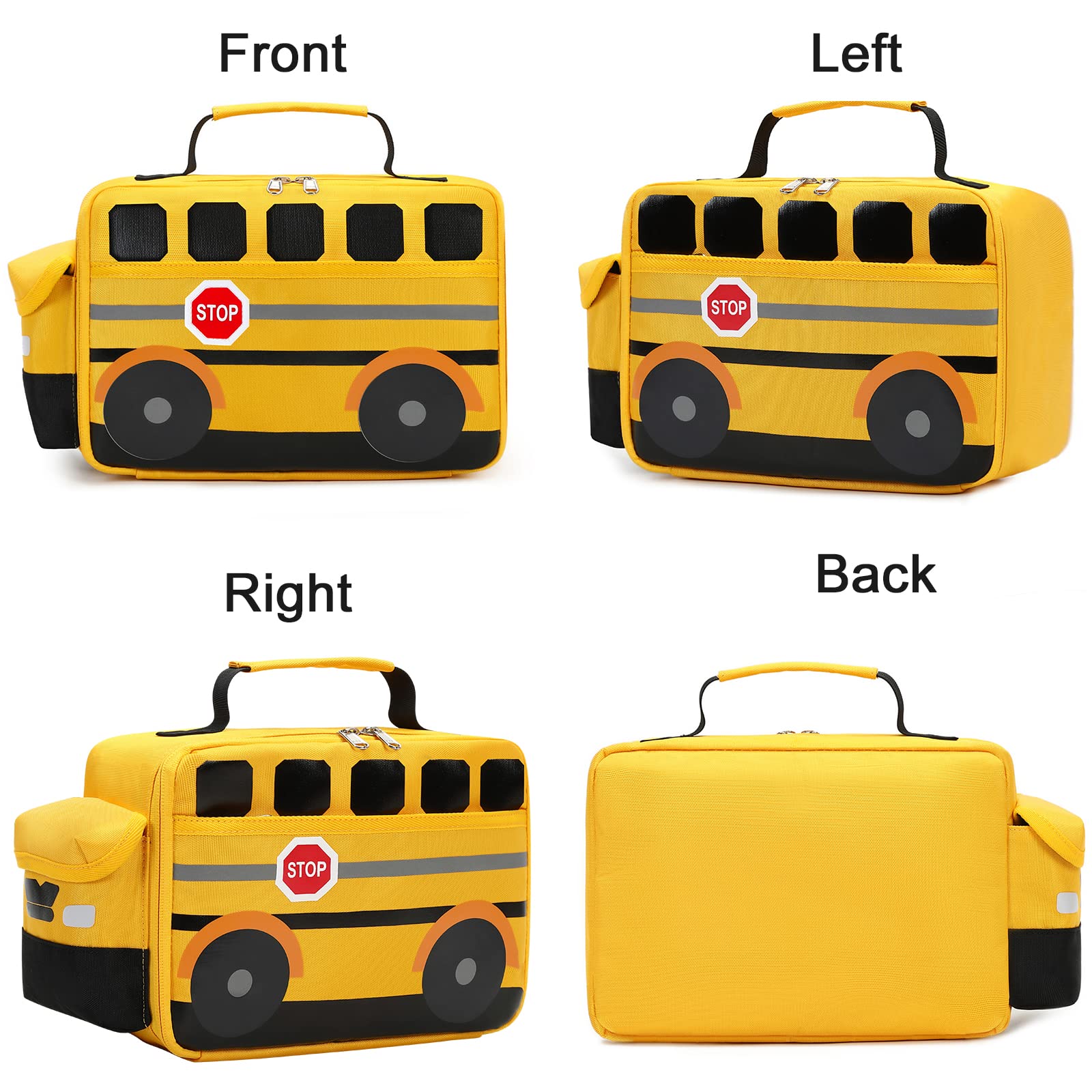 Bluboon lunch bag with two-way zipper supports quick packing.