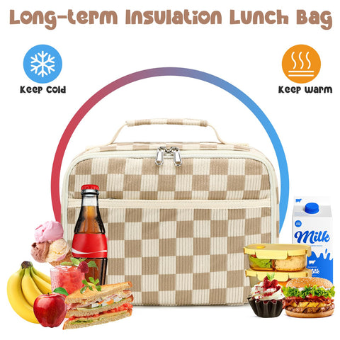 Bluboon corduroy bag uses waterproof polyester with BPA-free lining.