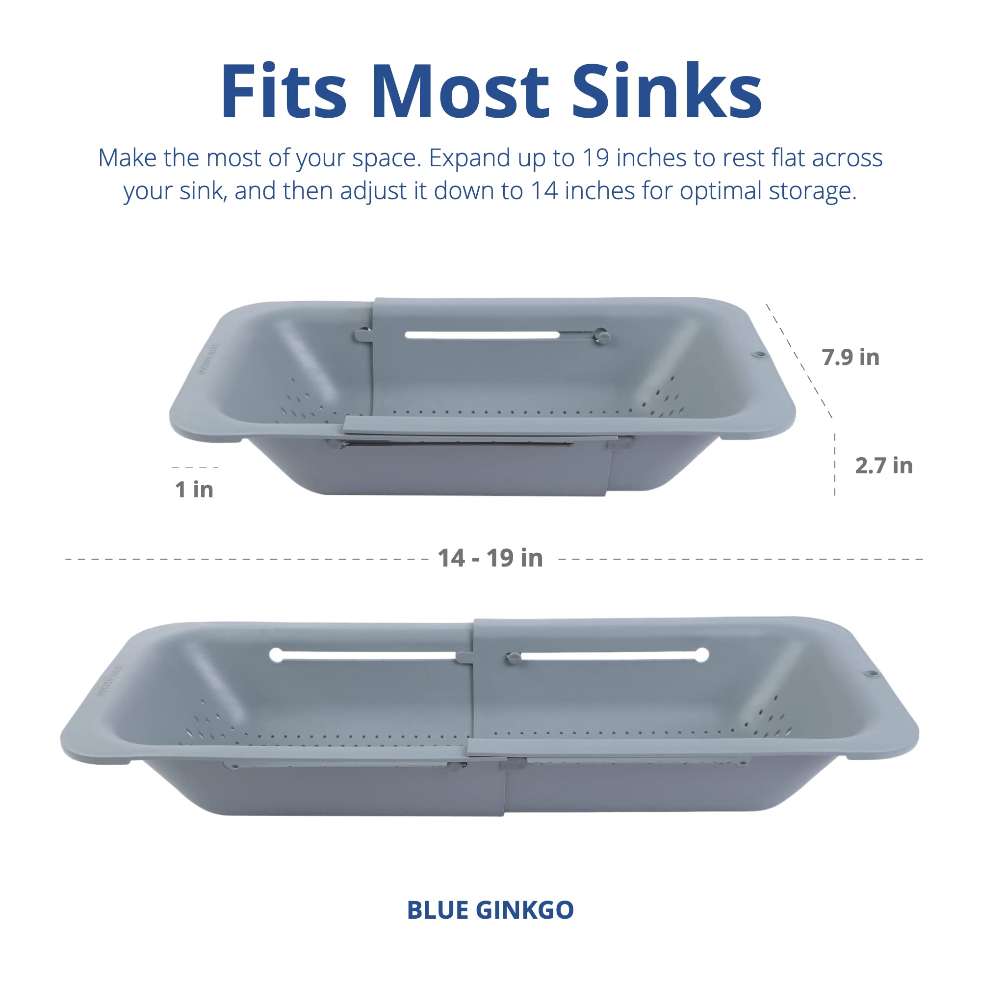 Blue Ginkgo BPA-free plastic ensures safe, durable use in busy kitchens.