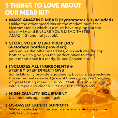 Blue Ox Deluxe Mead Kit includes yeast nutrients for balanced fermentation.