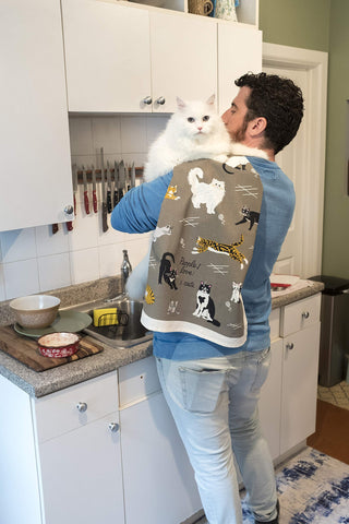Blue Q towel offers excellent absorbency for drying glassware and cookware.