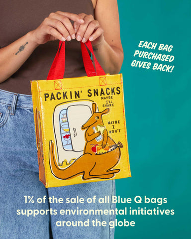 Blue Q Handy Tote offers 150 designs and seven shapes