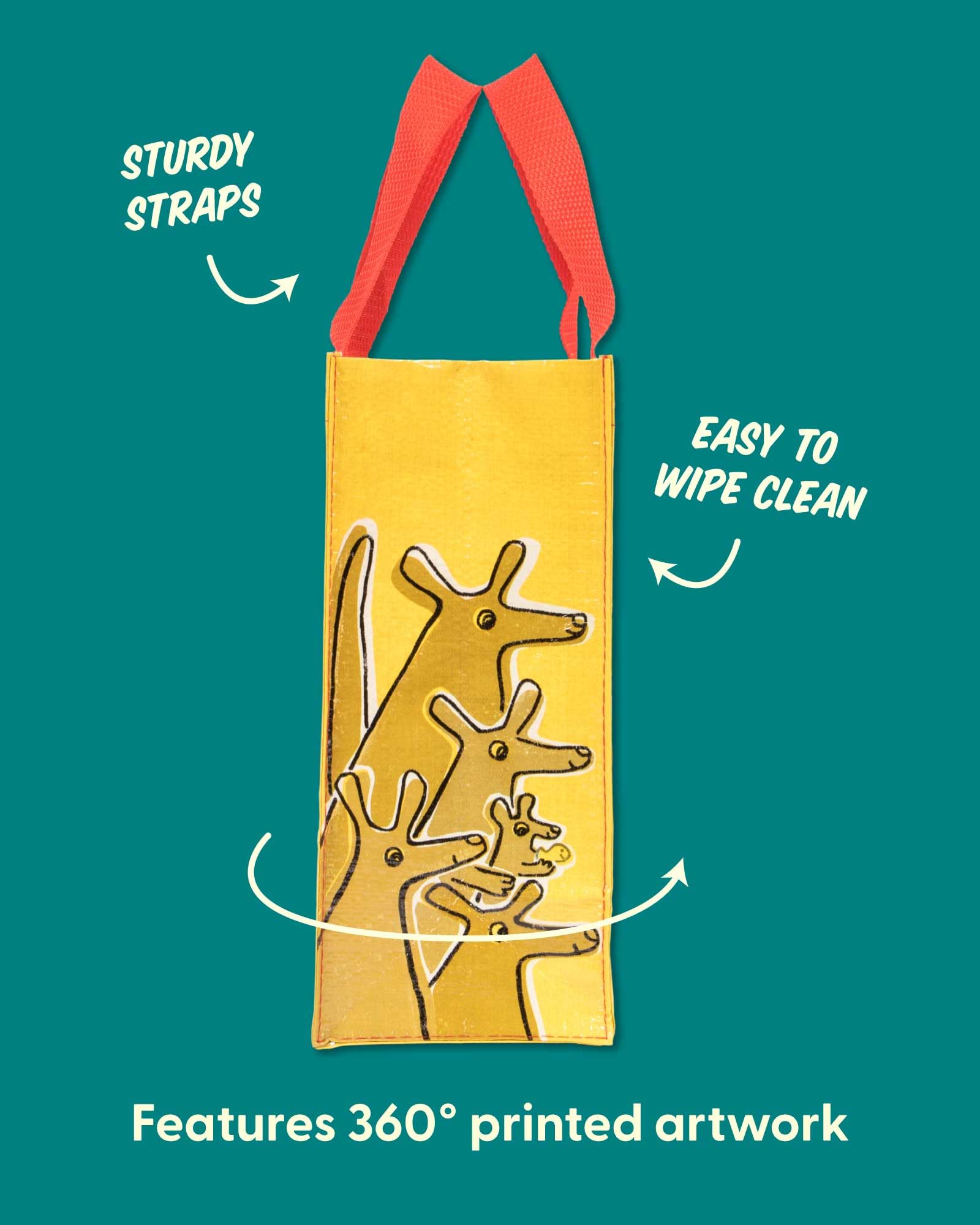 Blue Q Handy Tote easy to wipe clean for on-the-go lunches