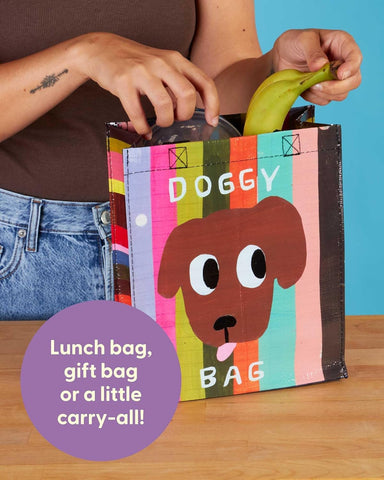 Blue Q Handy Tote tear- and water-resistant construction handles heavy loads.