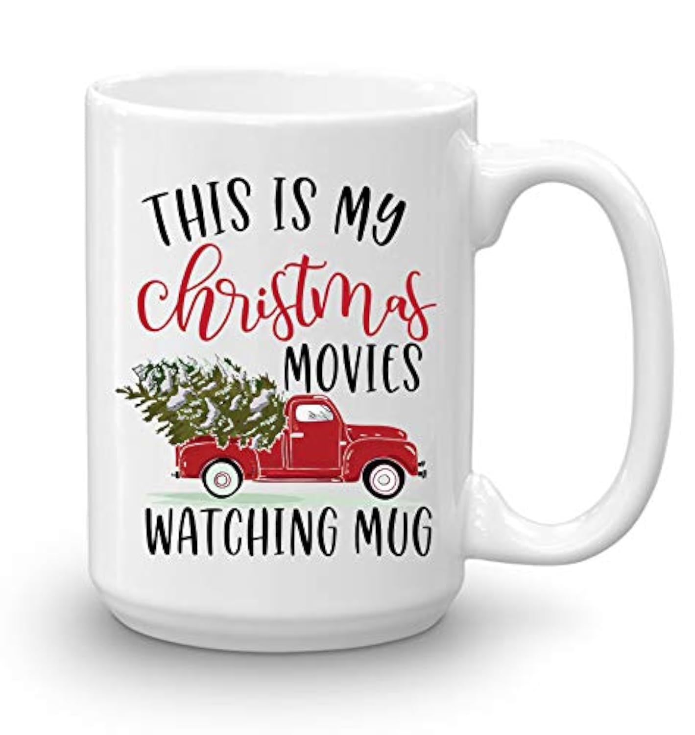 BLUE RIBBON mug presentation with Christmas movie theme, ideal for gifting