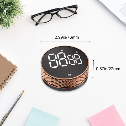 Blue Snail Kitchen Timer dial operation for precise one-handed timing.