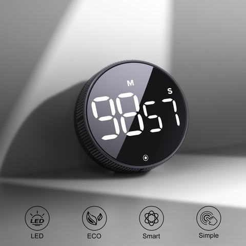 Blue Snail timer with magnet back for hands-free placement