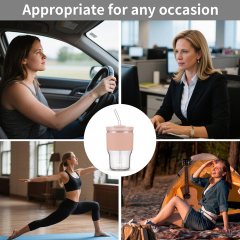 Leakproof lid design keeps beverages secure during travel.