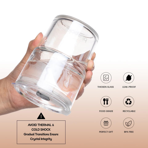 BLUEPOLAR thick-walled glass feels sturdy and comfortable in hand.