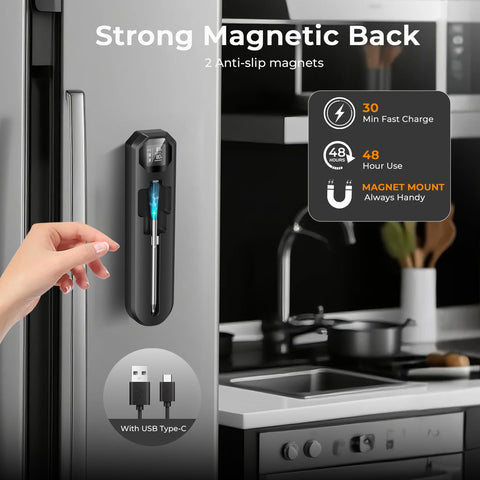 BlueSwan thermometer works with grill, oven, and smoker for versatile meals.