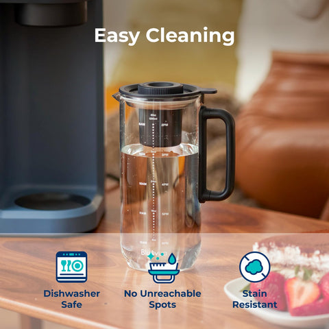 Bluevua RO100ROPOT-Lite carafe packaging indicates ready-to-use replacement