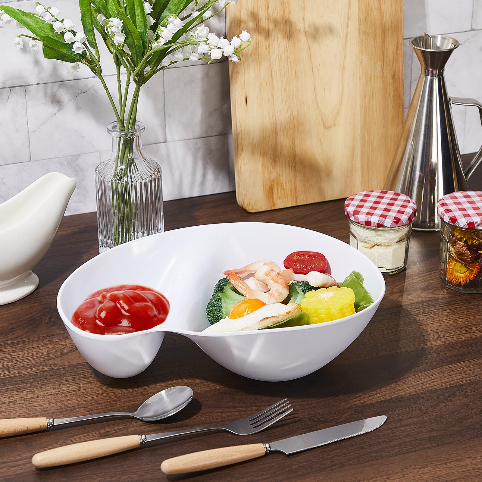 Blushtier versatile serveware for cold or mildly hot foods.