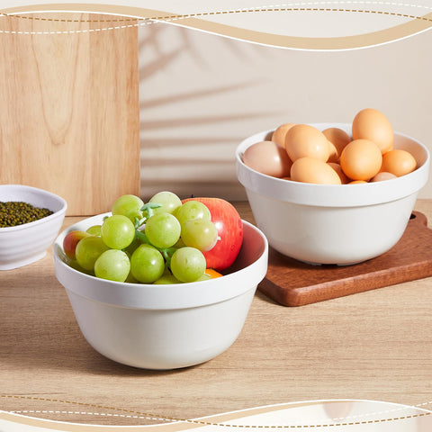 Blushtier white ceramic pudding basin showcases your culinary creations