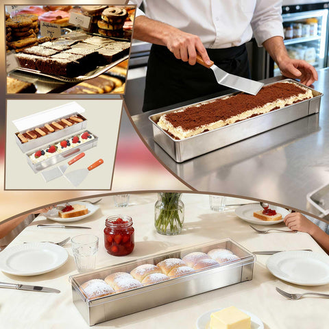 Blushtier flat spatula assists even filling and serving.