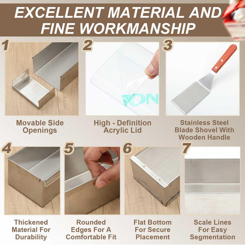 Blushtier triangular shovel helps level batter and guide slicing.