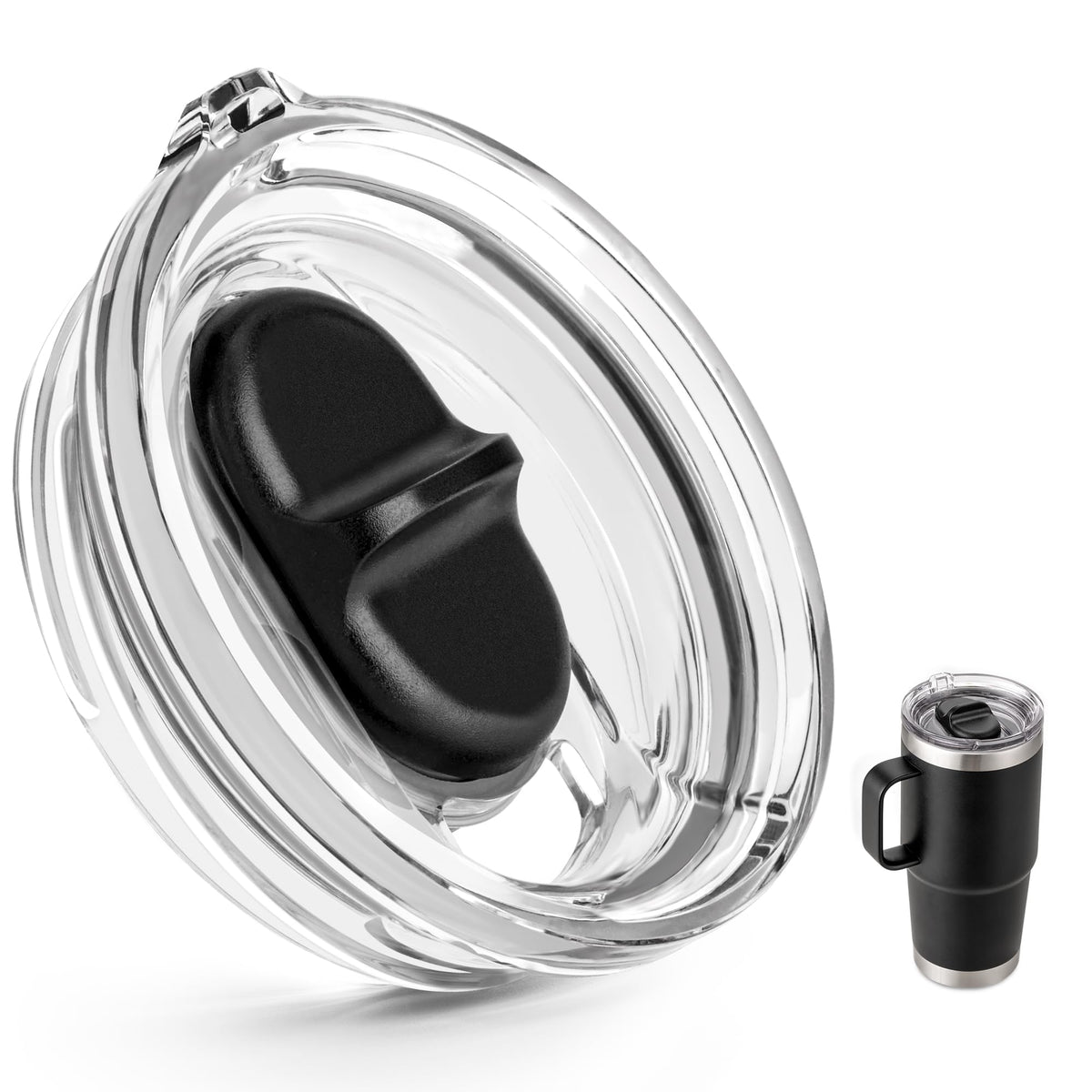 Bluwing 20oz threaded lid for YETI Rambler fits securely on travel mugs
