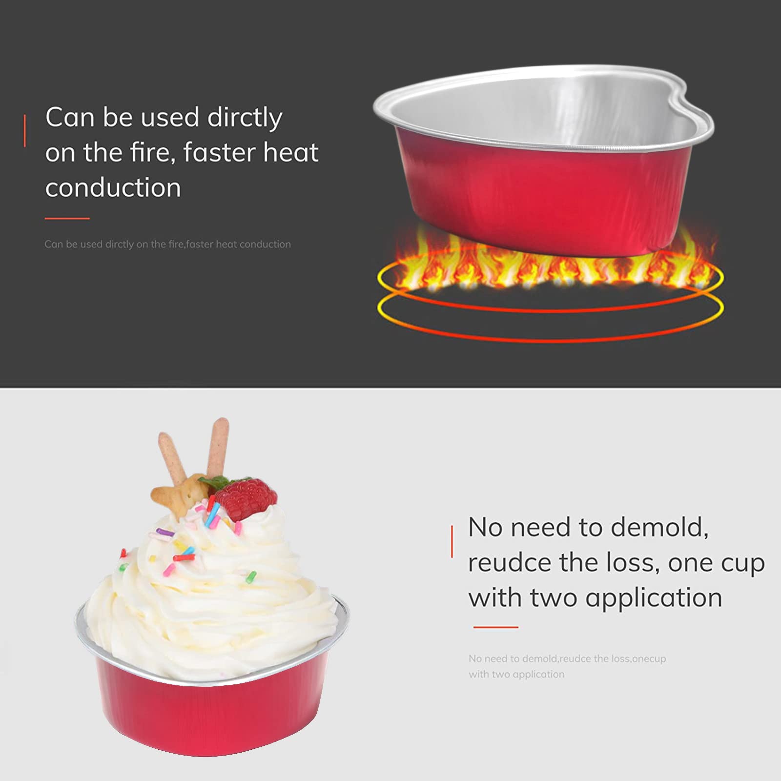 BLVRYVIO premium aluminum foil cups offer sturdy bake ready performance