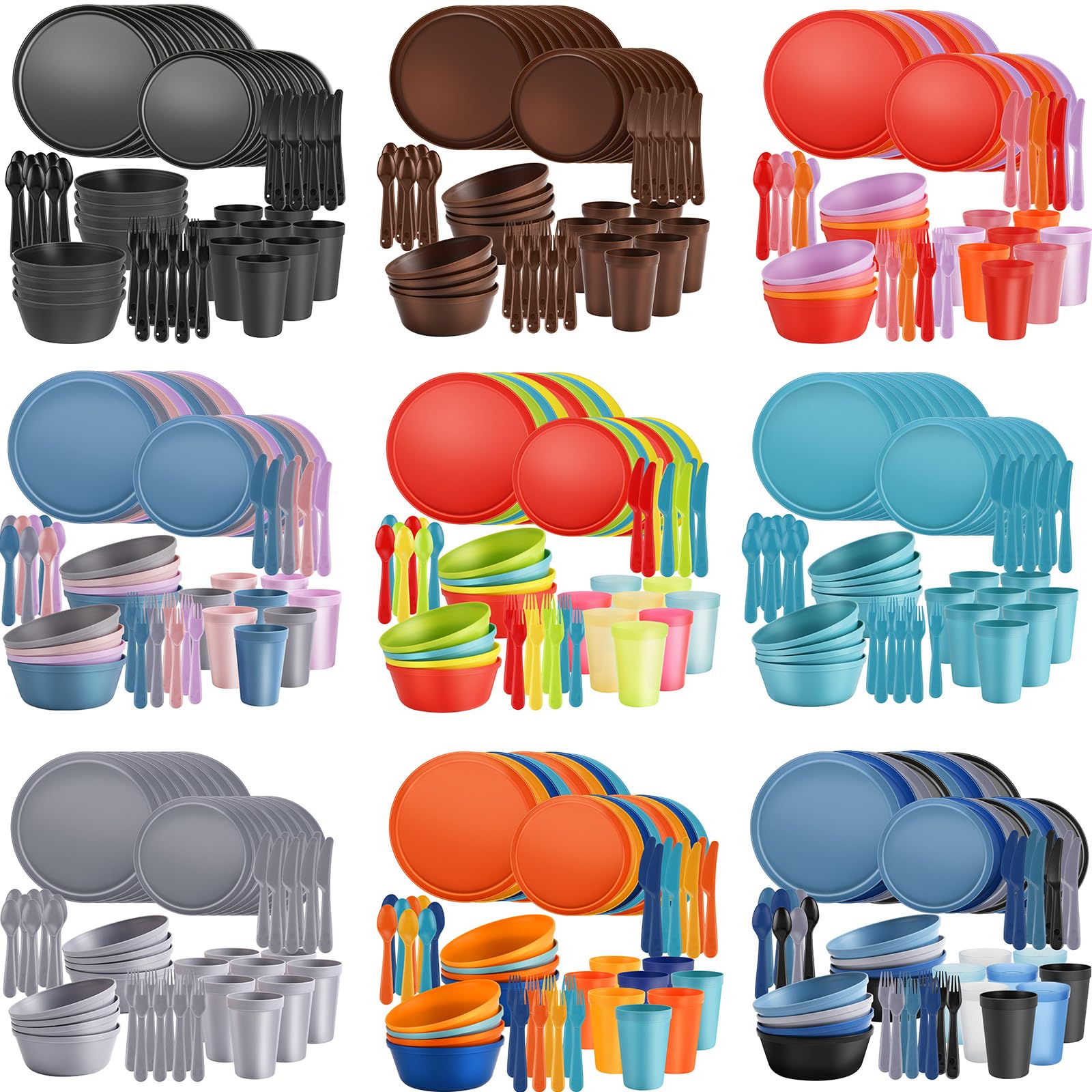 Blwan dishwasher-safe and BPA-free dinnerware for easy cleanup.