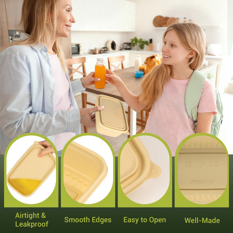 Bmboryxa portable lunch containers for office, gym, or kids' meals.