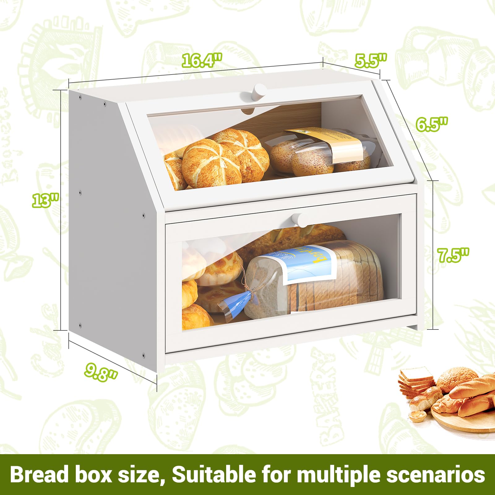 BMOSU anti-slip pads keep the box steady on counter
