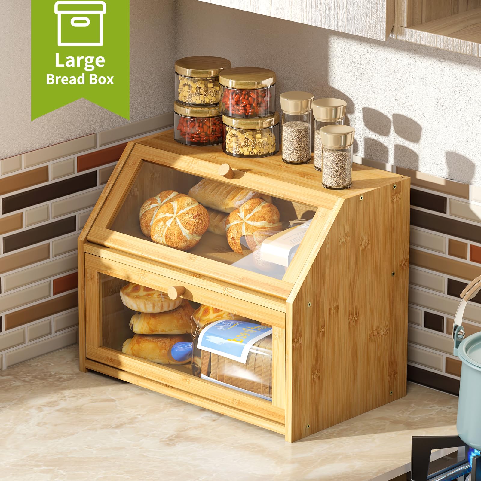 BMOSU space-saving design on kitchen counter optimizes counter space.