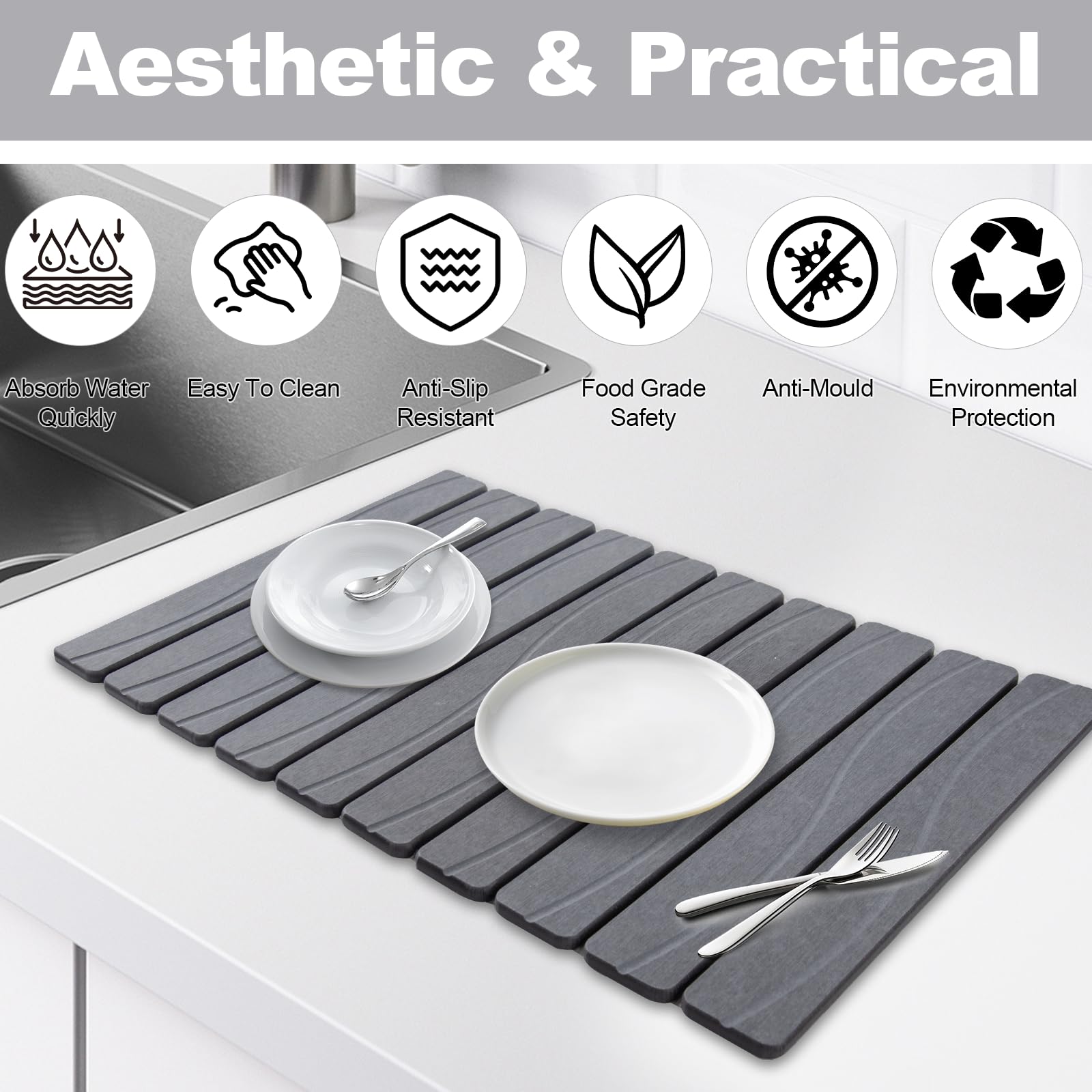 Bmrewax stone drying mat used as heat-resistant trivet.