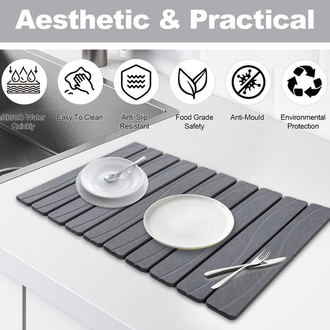 Bmrewax stone drying mat used as heat-resistant trivet.