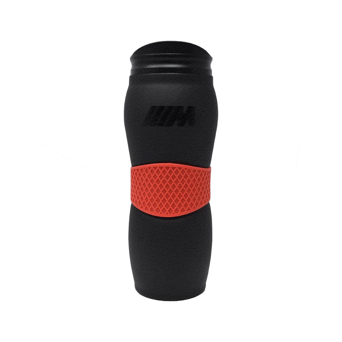 BMW M travel mug front view with handle for convenient on-the-go beverages