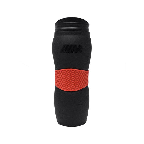 BMW M travel mug front view with handle for convenient on-the-go beverages
