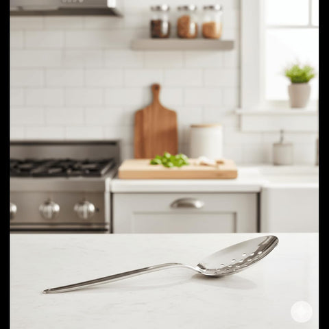 BNAZIND Kunz serving spoon with durable grip for frequent use.