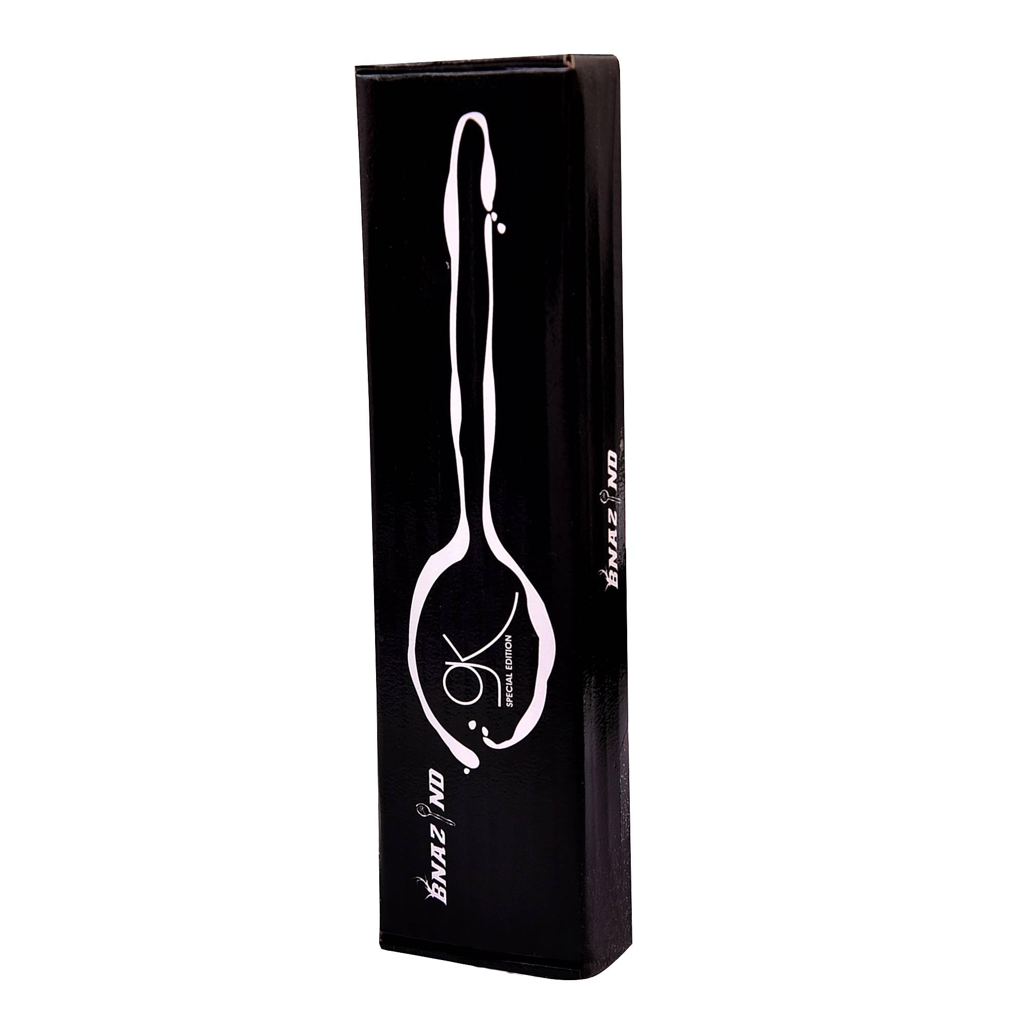 BNAZIND Kunz spoon with brushed finish on display and service.