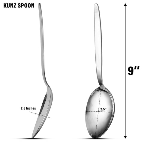 BNAZIND Kunz heavy-duty stainless spoon for daily kitchen use