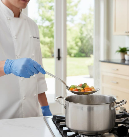 BNAZIND Kunz perforated spoon maintains shine with simple care.
