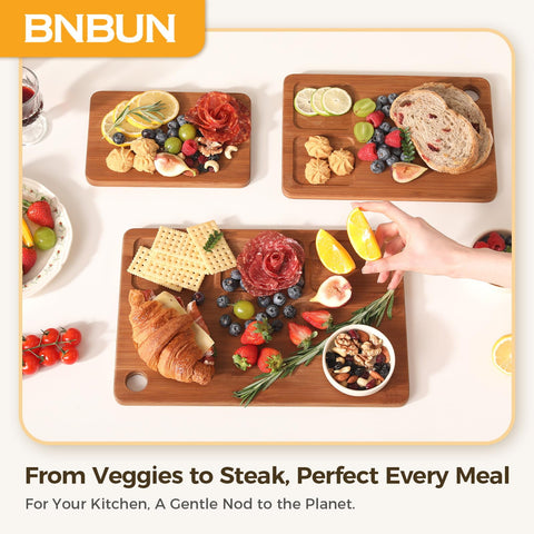 BNBUN board with non-slip pads stays stable on counters