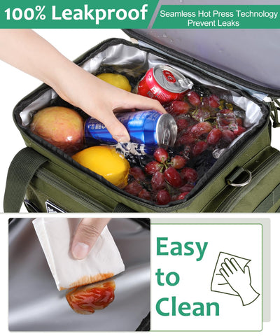 Bnlcd lunch bag offers multiple pockets for organized packing.