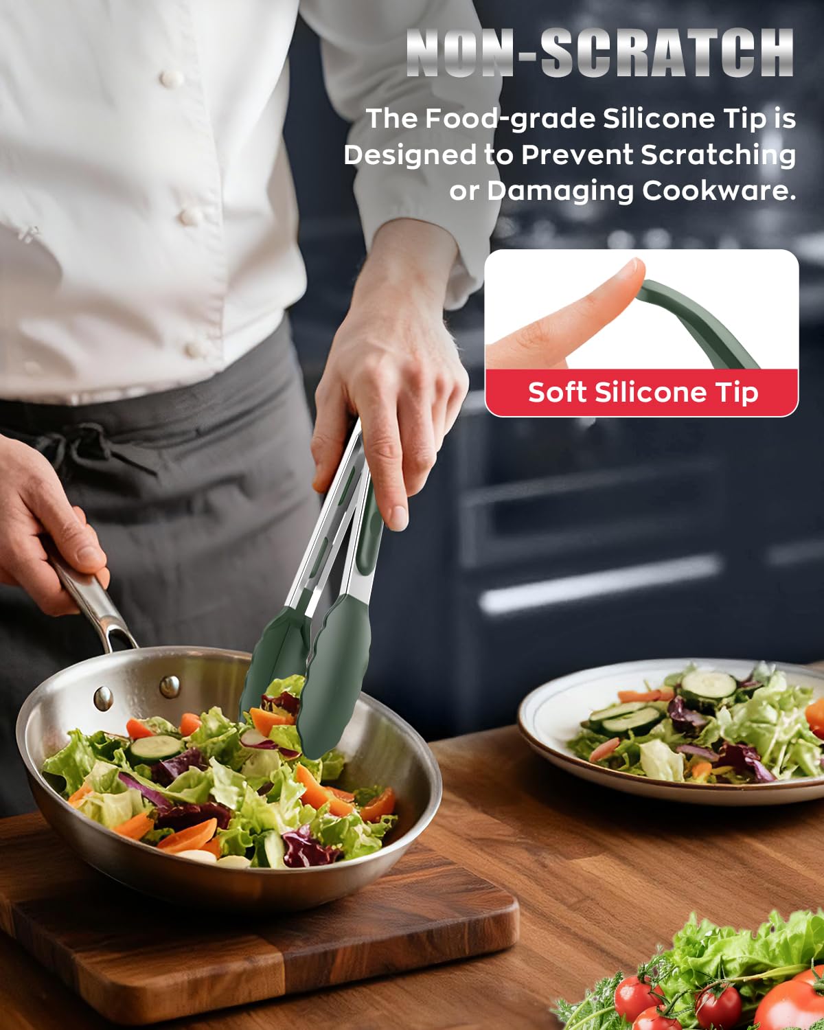 Bnlcd dishwasher-safe tongs easy to clean after use