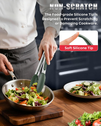 Bnlcd dishwasher-safe tongs easy to clean after use