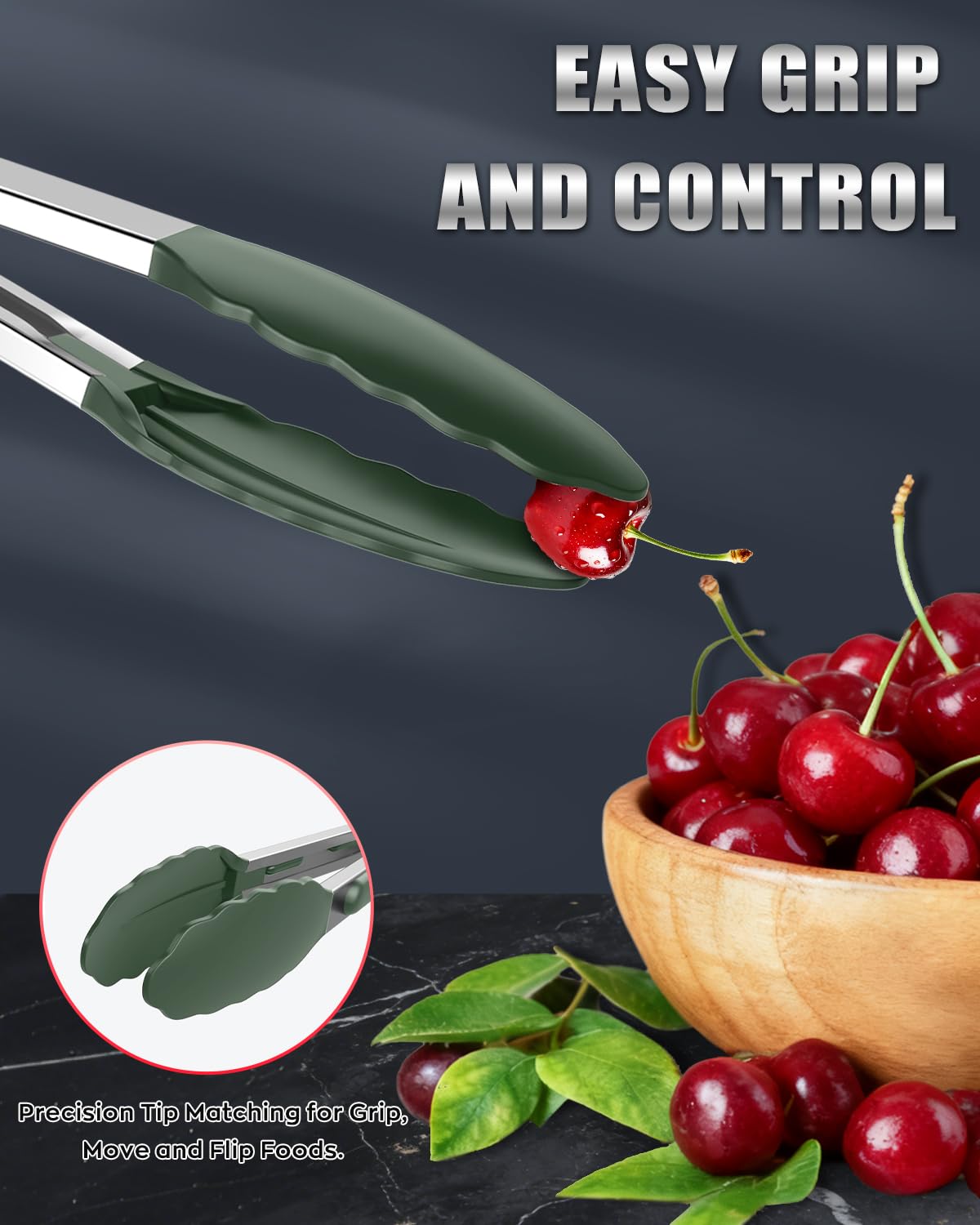 Bnlcd ergonomic stainless-steel handle for steady grip