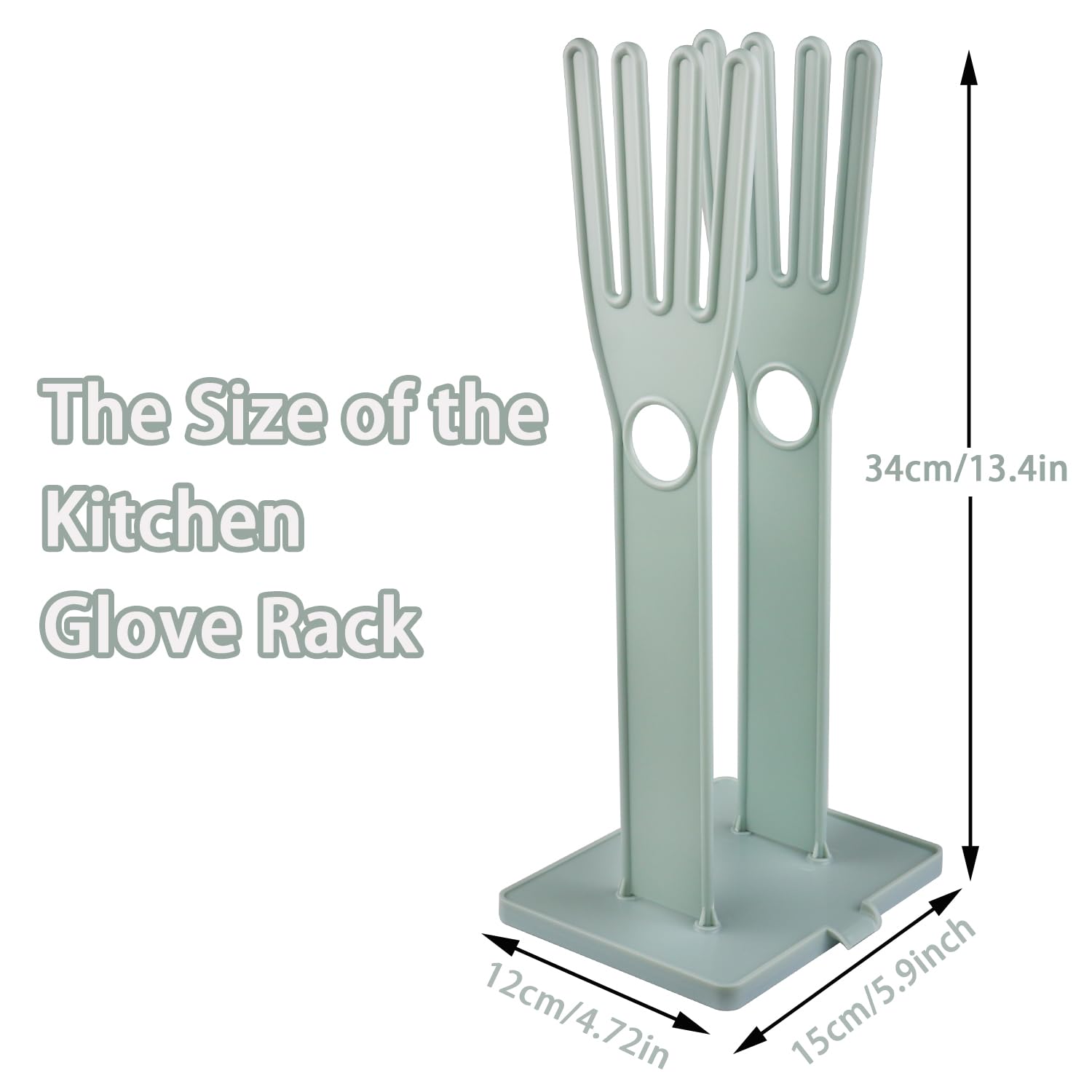 Bntyok glove holder side view highlights slim profile saving counter space