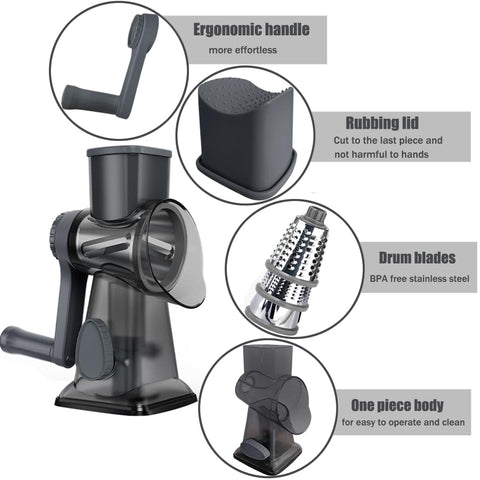 BNUNWISH ergonomic crank-action design speeds up prep.