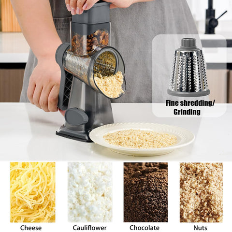 BNUNWISH suction base keeps the grater steady during use.