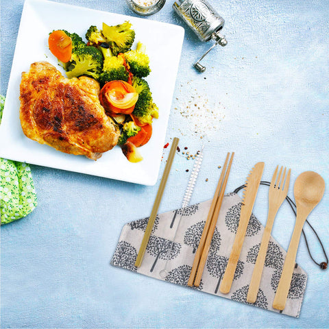 Boao bamboo utensils spoon, versatile for soups and snacks during trips.
