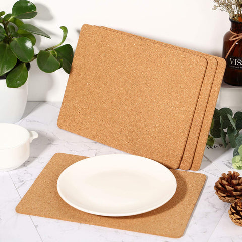 Boao cork trivets on a countertop guarding a pot from heat.