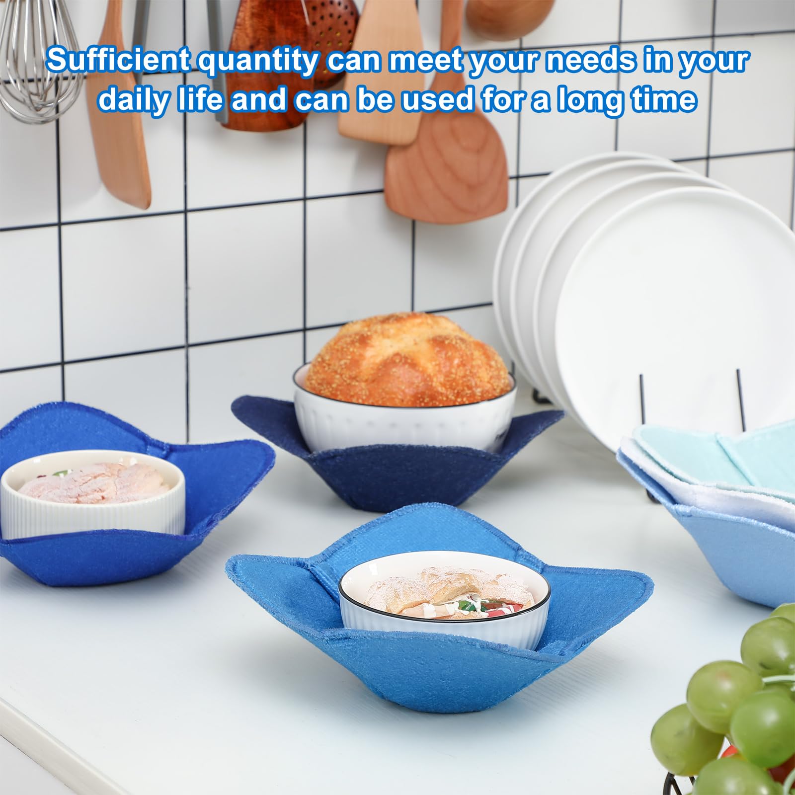 Boao vibrant blue design enhances kitchen style while protecting surfaces.