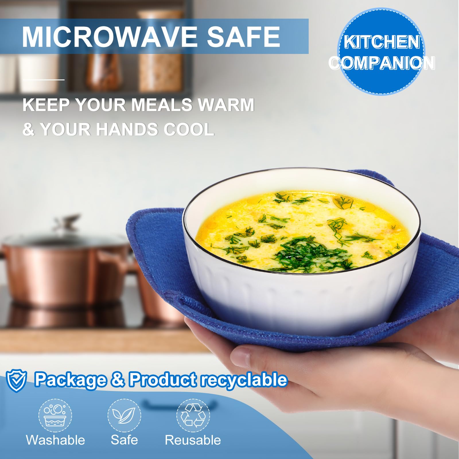 Boao cotton bowl cozy helps ice cream stay firmer longer.