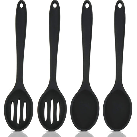 Boao silicone serving spoons ideal for large portions on nonstick cookware.