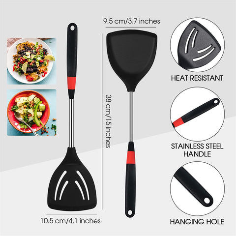 Boao slotted spoon with stainless steel handle for draining