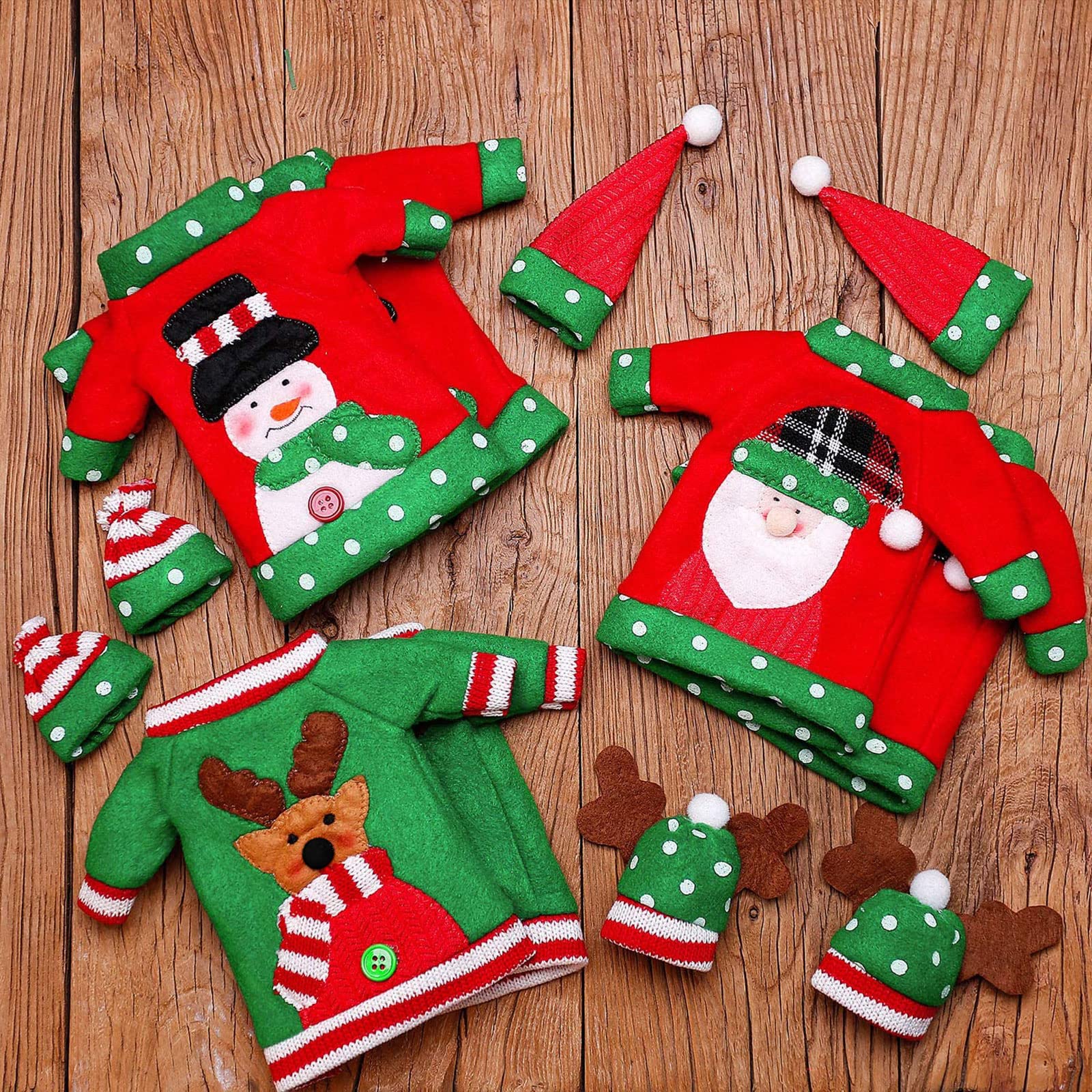 Boao six-pack gift-ready wine bottle covers for holiday celebrations.